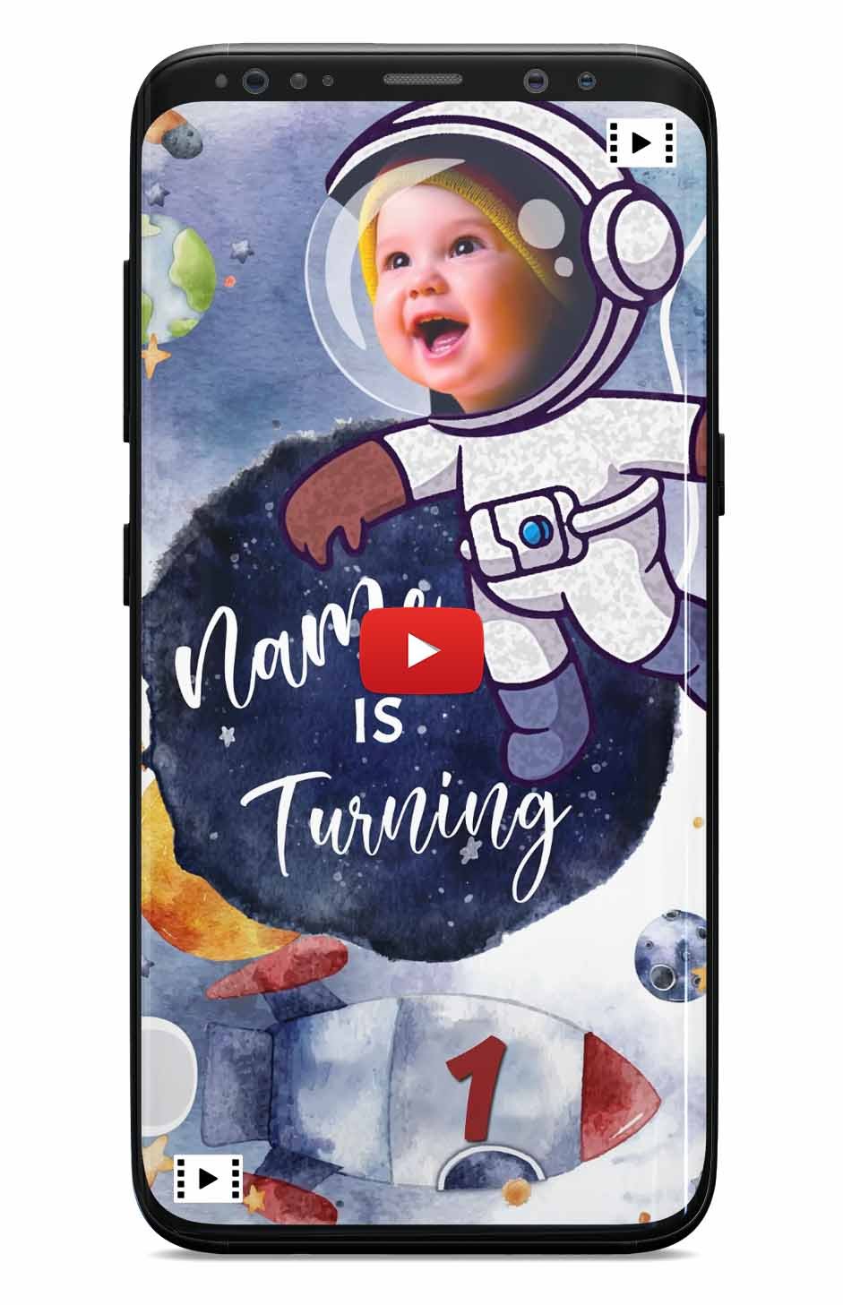 Astronaut Space Invitation