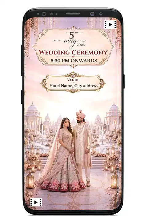 Storybook Wedding invitation video