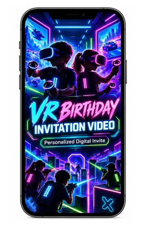 Virtual Reality Birthday Invitation Video | VR Gaming Party Invite