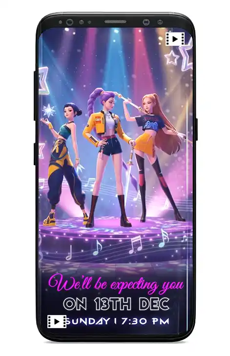 K-Pop Birthday Invitation Video | Personalized Digital Party Invite